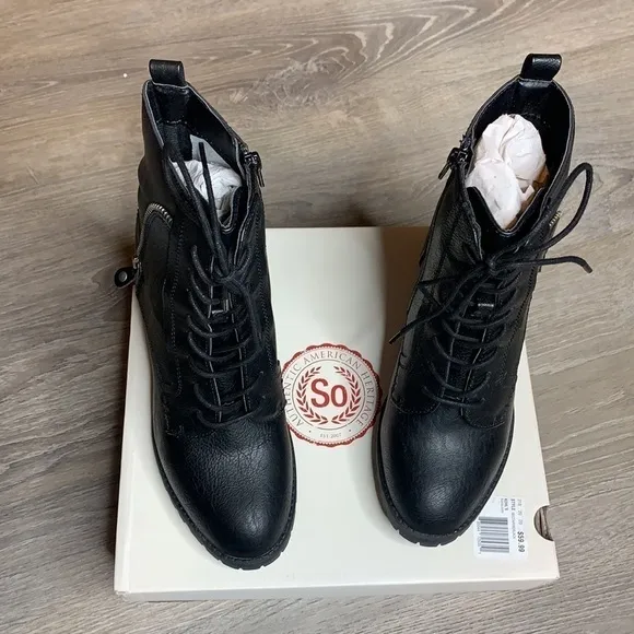 Brand New High Heel Black Boots Size 9.5