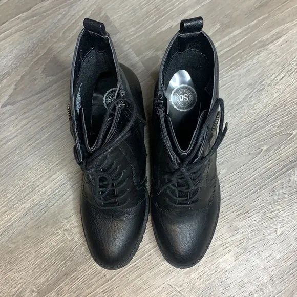 Brand New High Heel Black Boots Size 9.5