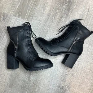 Brand New High Heel Black Boots Size 9.5