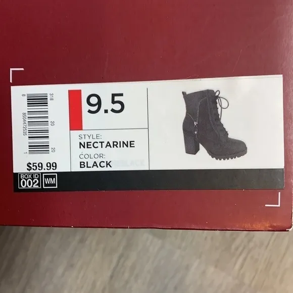 Brand New High Heel Black Boots Size 9.5