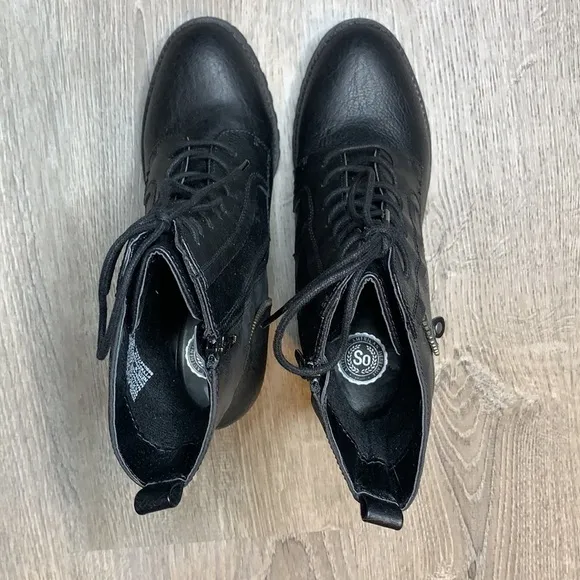 Brand New High Heel Black Boots Size 9.5