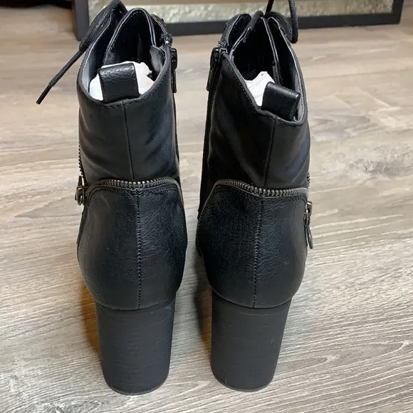 Brand New High Heel Black Boots Size 9.5