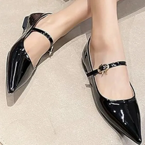 BRAND NEW LAUREN RALPH LAUREN LONDYN PATENT LEATHER MARY JANE BALLET FLATS