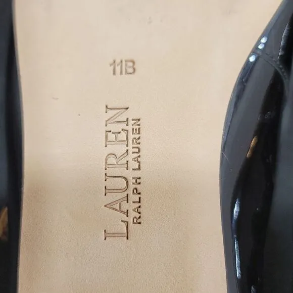 BRAND NEW LAUREN RALPH LAUREN LONDYN PATENT LEATHER MARY JANE BALLET FLATS