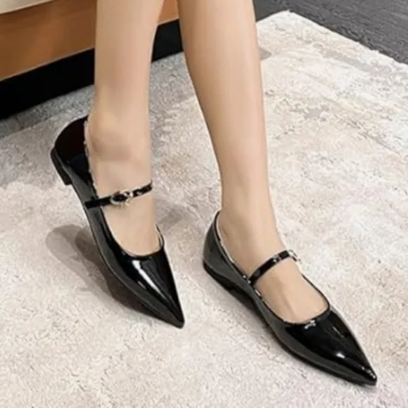 BRAND NEW LAUREN RALPH LAUREN LONDYN PATENT LEATHER MARY JANE BALLET FLATS