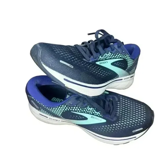 Brooks Ghost 14 Peacoat Yucca Navy Road-Running Sneakers Women’s Size 8 Medium