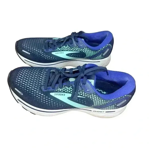 Brooks Ghost 14 Peacoat Yucca Navy Road-Running Sneakers Women’s Size 8 Medium