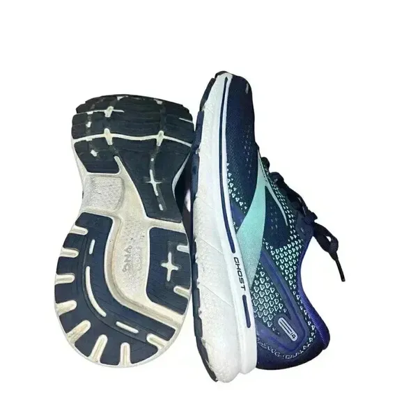 Brooks Ghost 14 Peacoat Yucca Navy Road-Running Sneakers Women’s Size 8 Medium