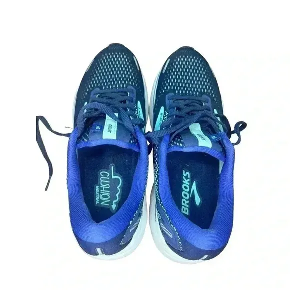 Brooks Ghost 14 Peacoat Yucca Navy Road-Running Sneakers Women’s Size 8 Medium