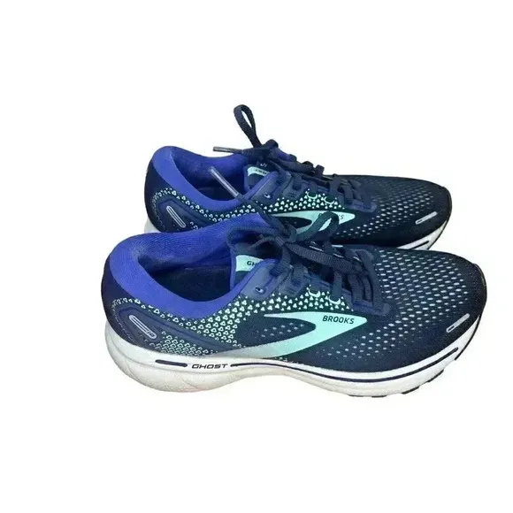 Brooks Ghost 14 Peacoat Yucca Navy Road-Running Sneakers Women’s Size 8 Medium
