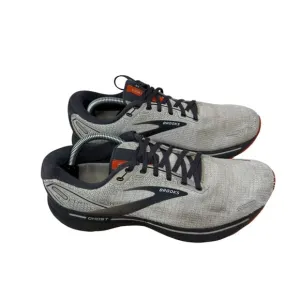 Brooks Ghost 14 Running Shoes Athletic Sneakers Grey White Outdoor Mens Size 11