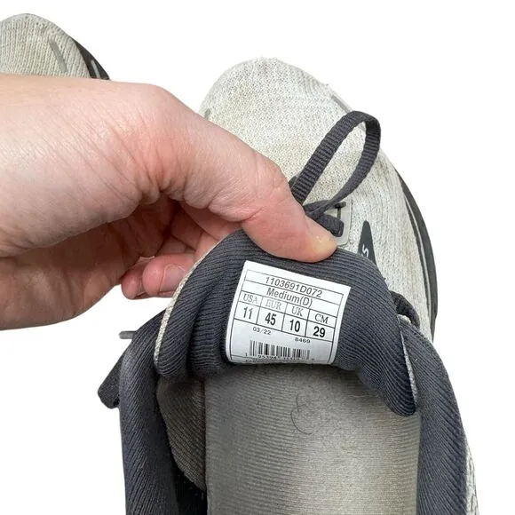Brooks Ghost 14 Running Shoes Athletic Sneakers Grey White Outdoor Mens Size 11