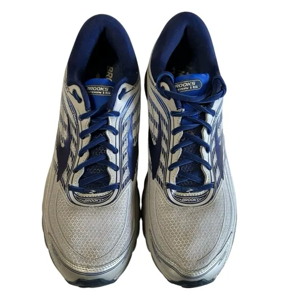 BROOKS GLYCERIN 15 Mens Gray Blue Running Jogging Outdoor Sneakers US 12D