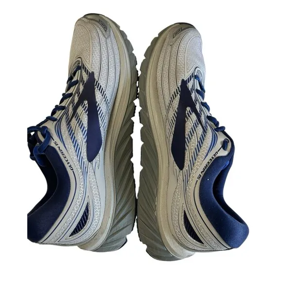 BROOKS GLYCERIN 15 Mens Gray Blue Running Jogging Outdoor Sneakers US 12D
