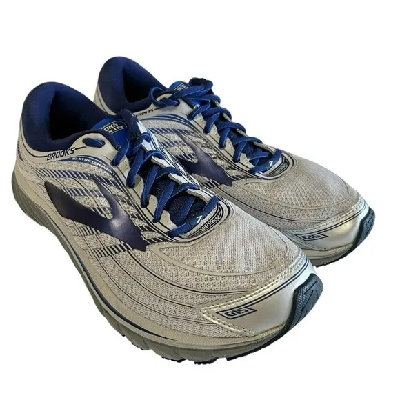 BROOKS GLYCERIN 15 Mens Gray Blue Running Jogging Outdoor Sneakers US 12D