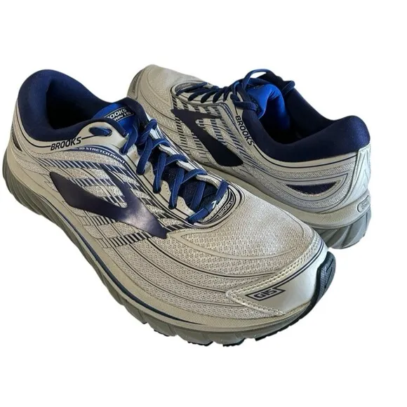 BROOKS GLYCERIN 15 Mens Gray Blue Running Jogging Outdoor Sneakers US 12D