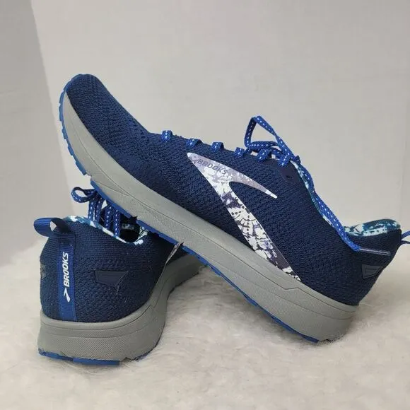 Brooks Revel 5  Blue Gray Athletic Men's Sneakers Running  Shoes Size 11