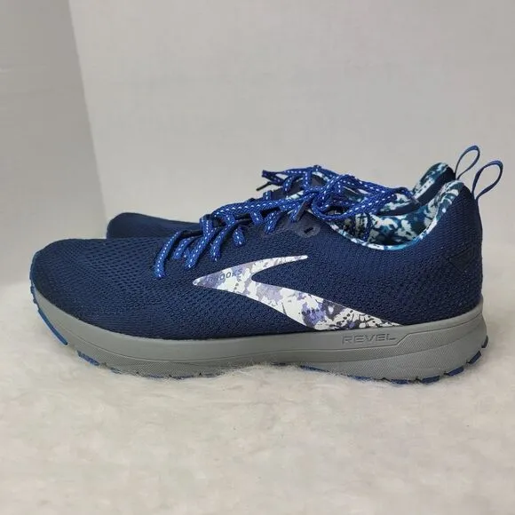 Brooks Revel 5  Blue Gray Athletic Men's Sneakers Running  Shoes Size 11