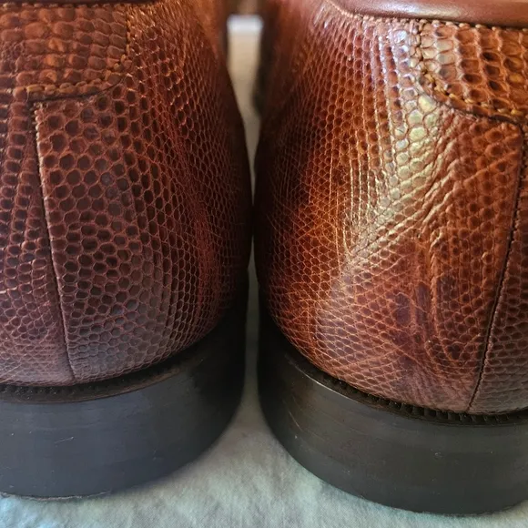 Brown Leather Slip-On Loafers with Penny Keeper