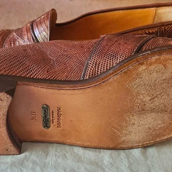 Brown Leather Slip-On Loafers with Penny Keeper