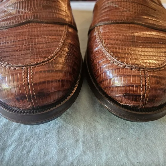 Brown Leather Slip-On Loafers with Penny Keeper