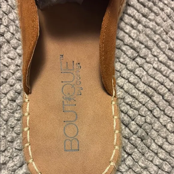 Brown Suede Slip-On Loafers with Rounded Toe