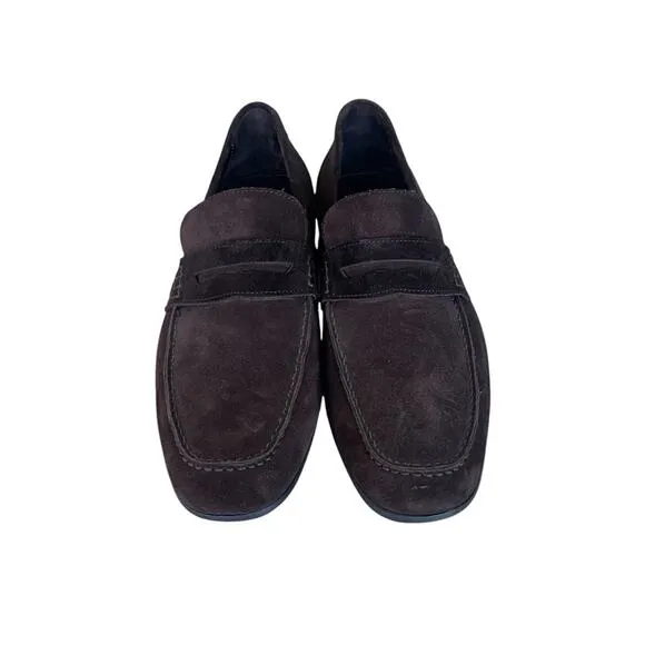 Bruno Magli Pete Suede Slip On Loafers Brown Size 8M