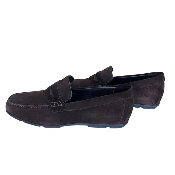 Bruno Magli Pete Suede Slip On Loafers Brown Size 8M