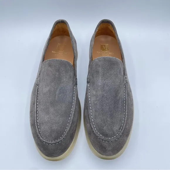 Bruno Magli Suede Loafers 11.5/12 Gray
