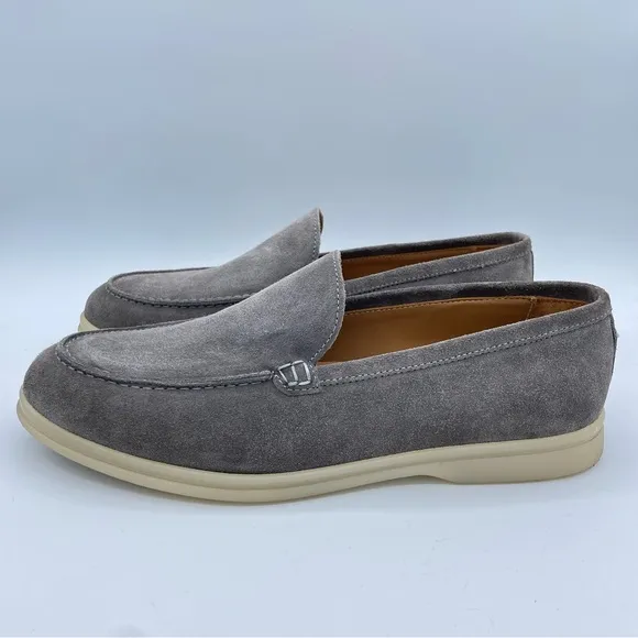 Bruno Magli Suede Loafers 11.5/12 Gray