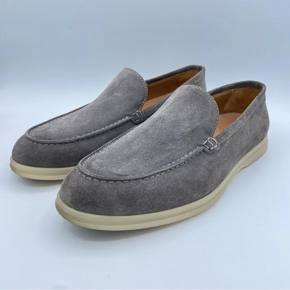 Bruno Magli Suede Loafers 11.5/12 Gray