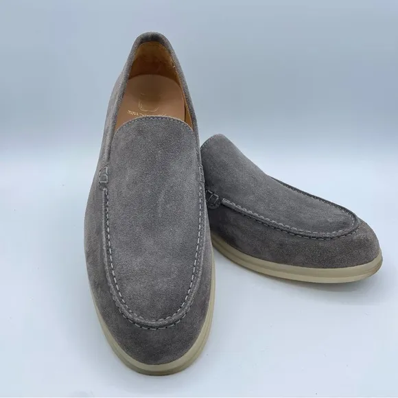 Bruno Magli Suede Loafers 11.5/12 Gray