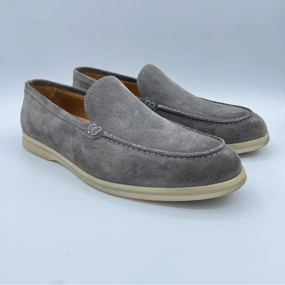 Bruno Magli Suede Loafers 11.5/12 Gray