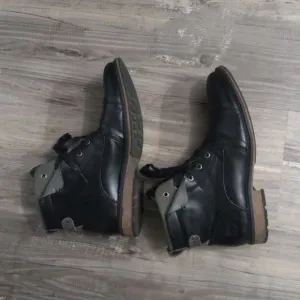 BullBoxer B-52 Men's Lace Up Black &amp; Gray Datails Boots Size 11