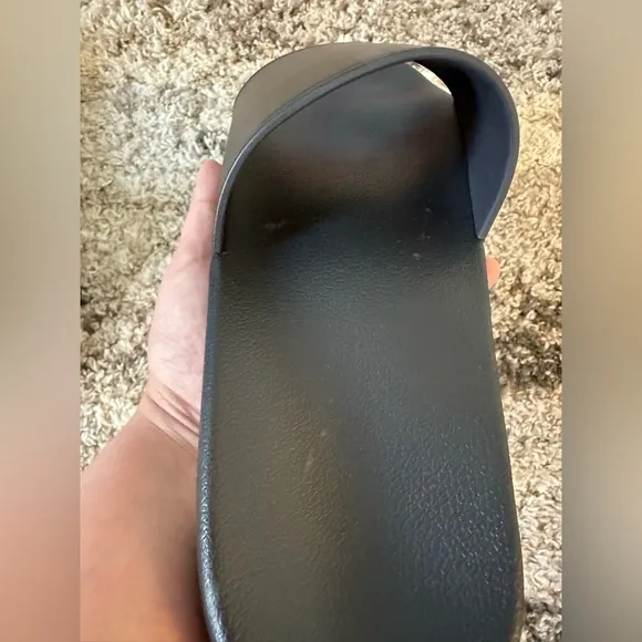 Burberry Check Slides for Men Limited Dark Blue