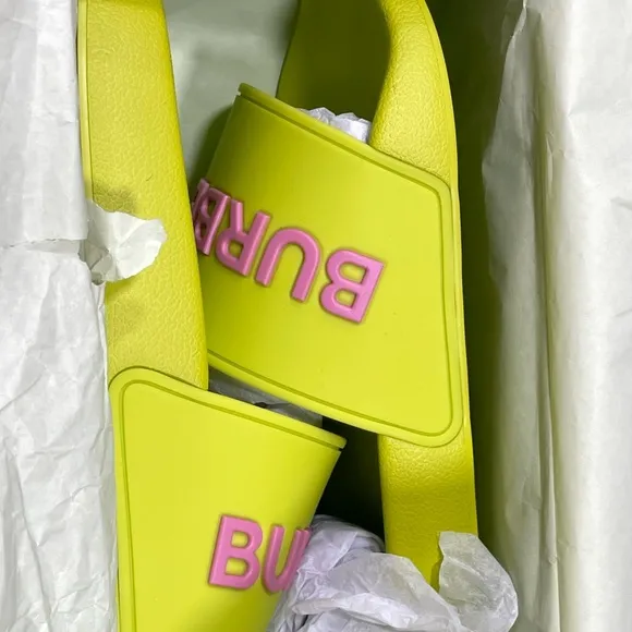 Burberry Pool Slide Women's Green 38