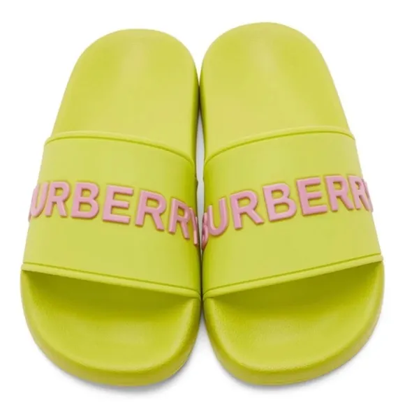 Burberry Pool Slide Women's Green 38