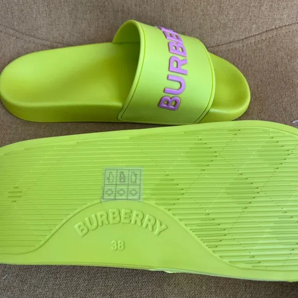 Burberry Pool Slide Women's Green 38