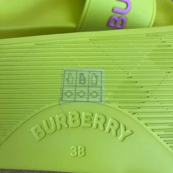 Burberry Pool Slide Women's Green 38