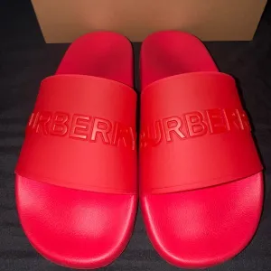 Burberry Red Slides Men’s Size 8