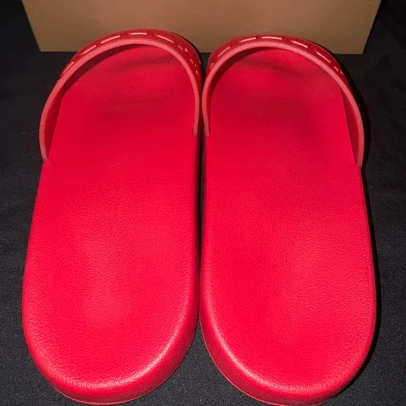 Burberry Red Slides Men’s Size 8