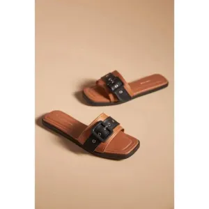 By Anthropologie Buckle Slide Sandals 40 NWOB