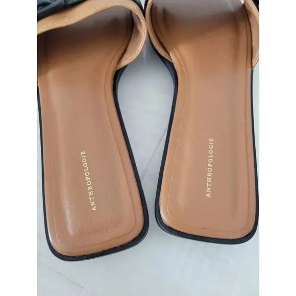 By Anthropologie Buckle Slide Sandals 40 NWOB