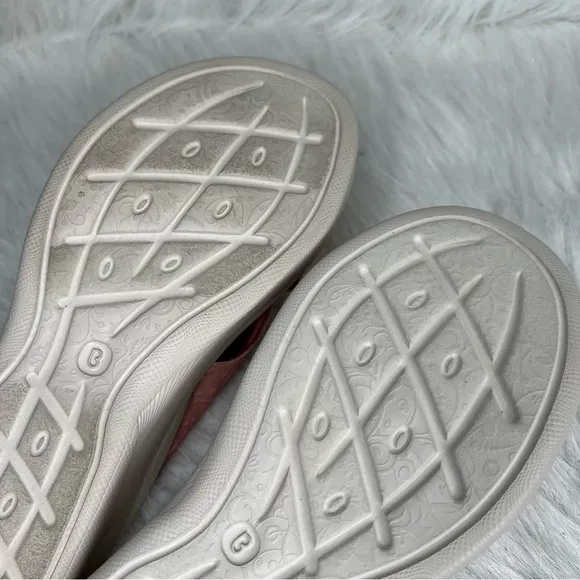 Bzees Sahara Washable Slide Wedge Sandals Rogue Fabric Size 7M
