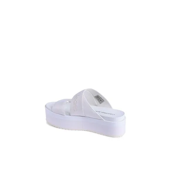 Calvin Klein Womens Sandal White YW0YW01361YBR
