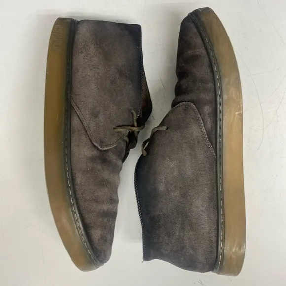 Camper Gray Suede Lace-Up Ankle Boot Shoes