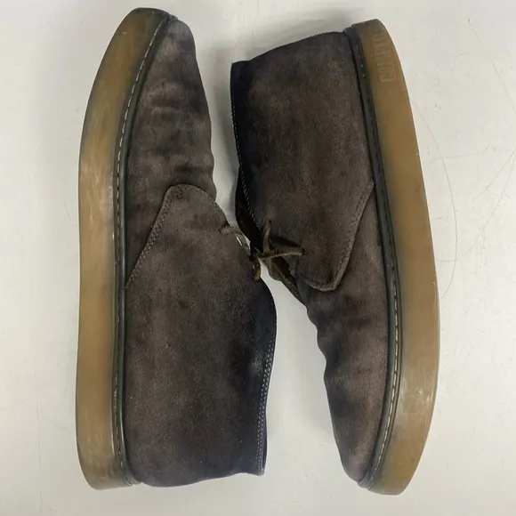Camper Gray Suede Lace-Up Ankle Boot Shoes
