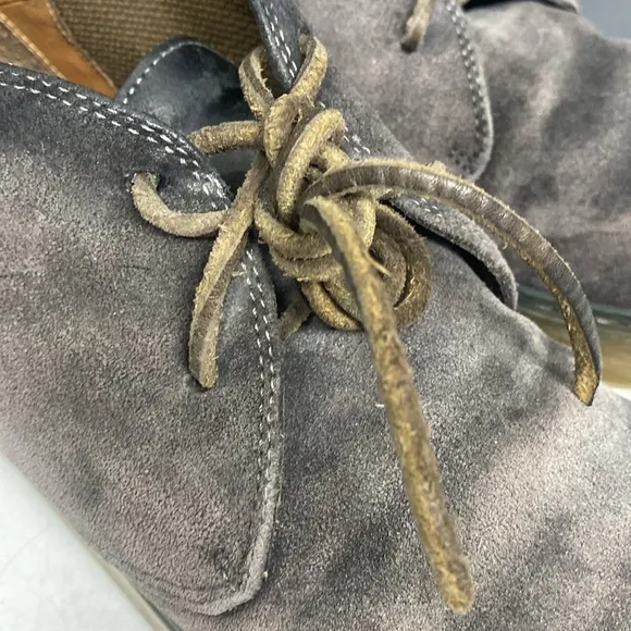 Camper Gray Suede Lace-Up Ankle Boot Shoes