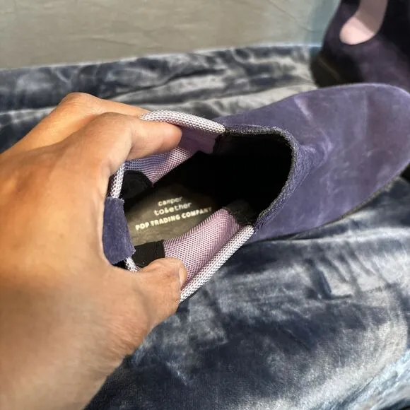 Camper x Pop Trading Company Oiled Suede Chelsea Boots Vibram EU 41 Purple 8.5M