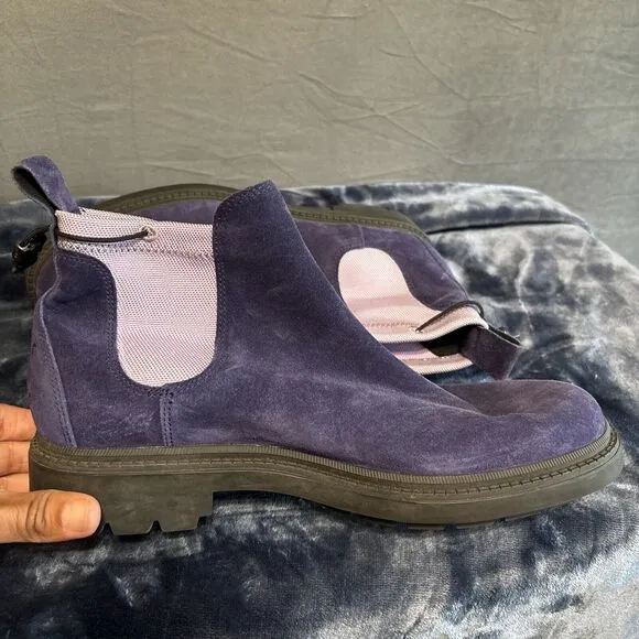 Camper x Pop Trading Company Oiled Suede Chelsea Boots Vibram EU 41 Purple 8.5M